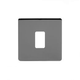 Soho Lighting Black Nickel 1 Gang Grid Plate Screwless