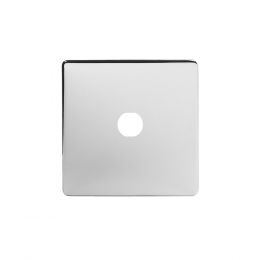Soho Lighting Polished Chrome 1 Gang CM Circular Module Grid Switch Plate