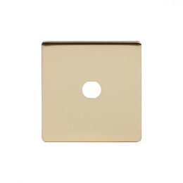 Soho Lighting Brushed Brass 1 Gang Toggle Plates  Screwless