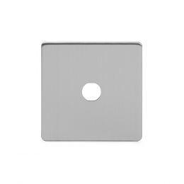 Soho Lighting Brushed Chrome 1 Gang Toggle Plates Screwless