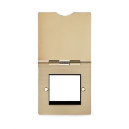Brushed Brass Floor Socket