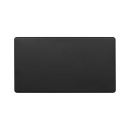 Soho Lighting Matt Black 2 Gang Blanking Plate Screwless
