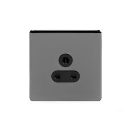 Soho Lighting Black Nickel 5 Amp Unswitched Socket Blk Ins Screwless