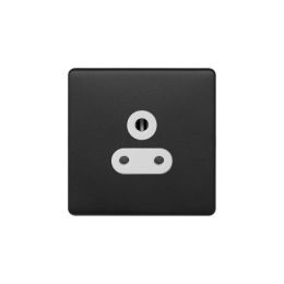 Soho Lighting Matt Black & White 5 Amp Socket Screwless