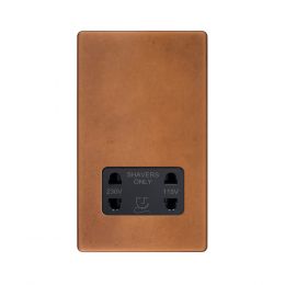 Soho Lighting Antique Copper 1 Gang Shaver Socket