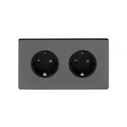 Dark Black Nickel Euro Socket