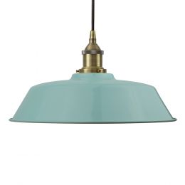 Duck Egg Blue Chancery Painted Pendant Light