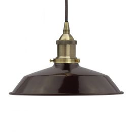 Burgundy Red Small Trinity Metal Painted Pendant Light