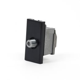 F Connector Module | Black F Connector