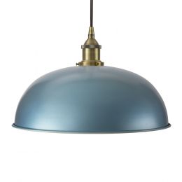 Racing Blue Worcester Painted Pendant Light