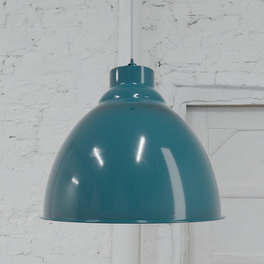 Teal Pendant Light Oxford Vintage Soho Lighting Elesi