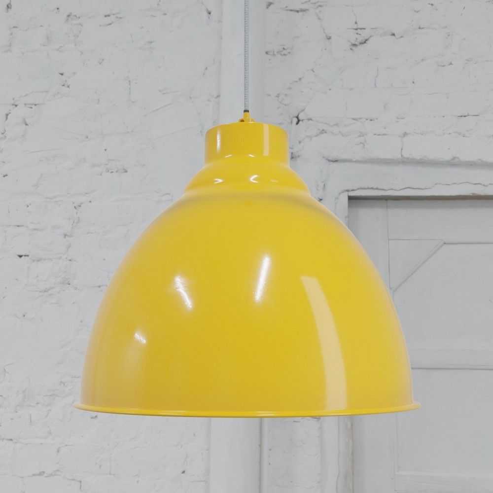 Mustard Pendant Light Oxford Vintage Soho Lighting Elesi