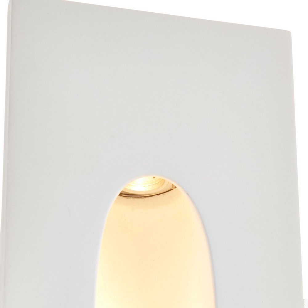 Zeke Rectangular 1.5W Warm White LED Wall Light 92313 Elesi