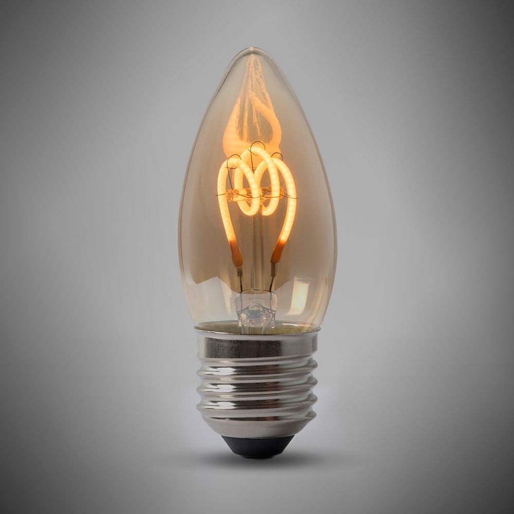 LED Filament Candle Bulb | 1800K Vintage LED Bulb | 2W Dimmable - Elesi