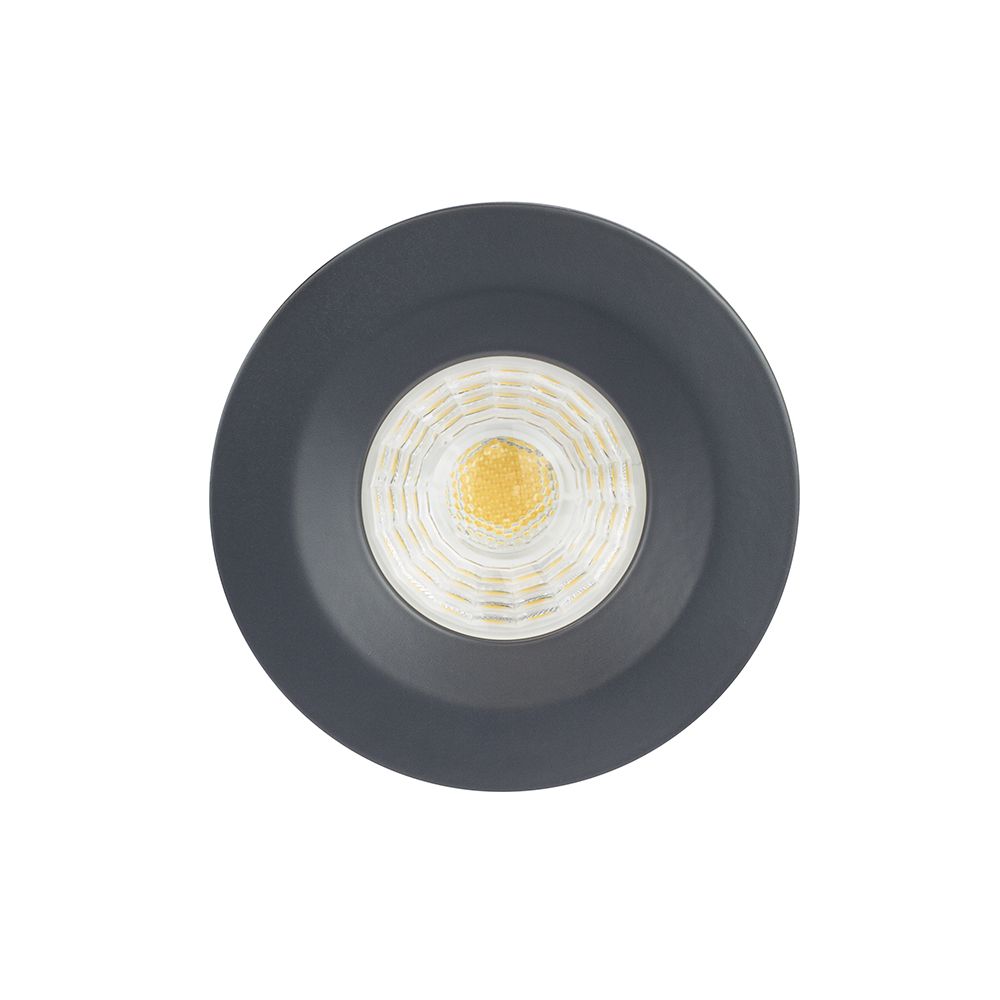 Anthracite Downlights LED Fire Rated Fixed LED IP65 Dimmable Elesi