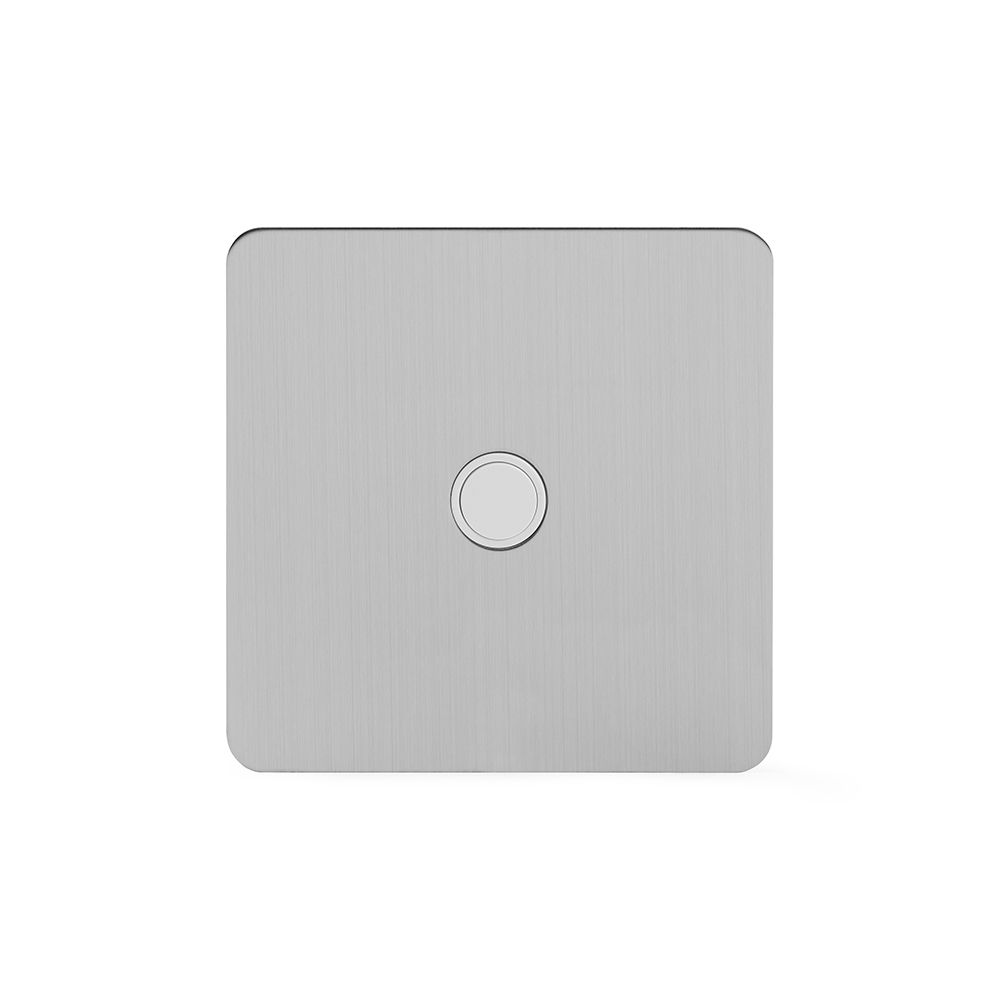 Soho Lighting Brushed Chrome Flat Plate 20A Flex Outlet Wht Ins ...
