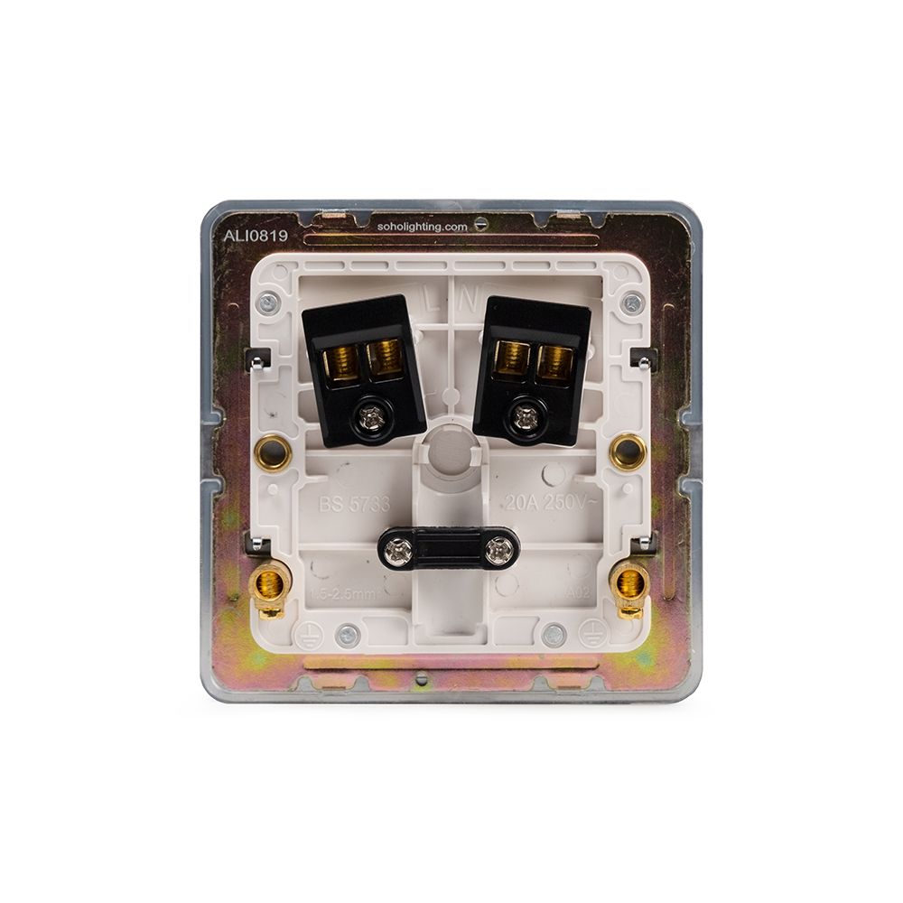 Soho Lighting Polished Chrome Flat Plate 20A Flex Outlet Wht Ins ...