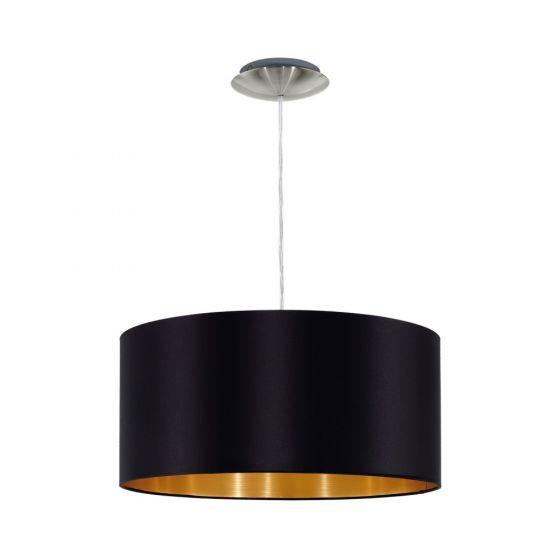Eglo MASERLO Black & Gold Large Round Pendant Light Elesi