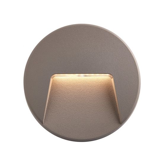 Severus Grey CCT round indirect IP65 2.8W Exterior Wall Light 95285
