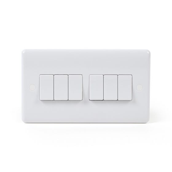 6 gang light switch