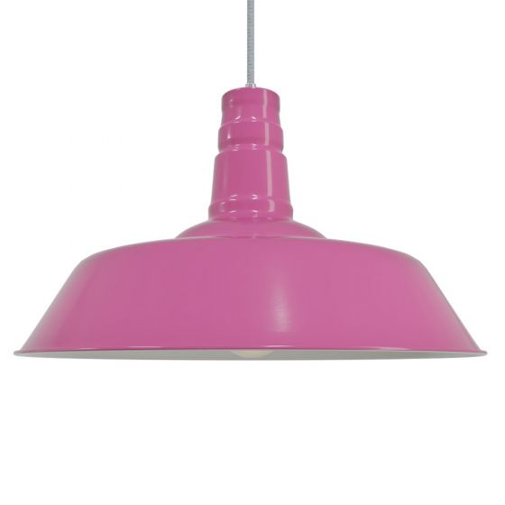 Fuchsia Industrial Pendant Light - Argyll - Soho Lighting