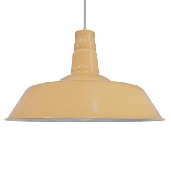 Peach Industrial Pendant Light - Argyll - Soho Lighting