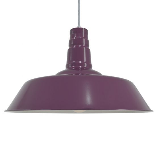 Plum Industrial Pendant Light - Argyll - Soho Lighting