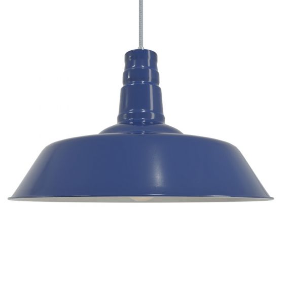 Purple Industrial Pendant Light - Argyll - Soho Lighting
