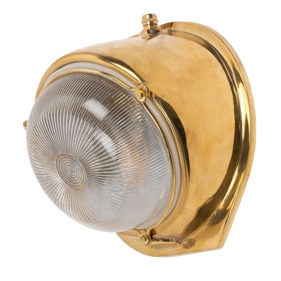 Soho Lighting Kingly Polished Solid Brass IP65 Rated Outdoor & Bathroom Wall Light