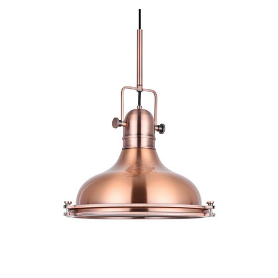 Rose gold pendant light