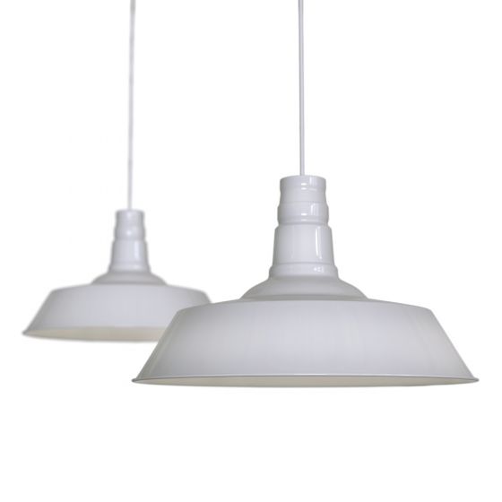 Grey Haze Industrial Dining Room Pendant Light - Large Argyll - Soho Lighting
