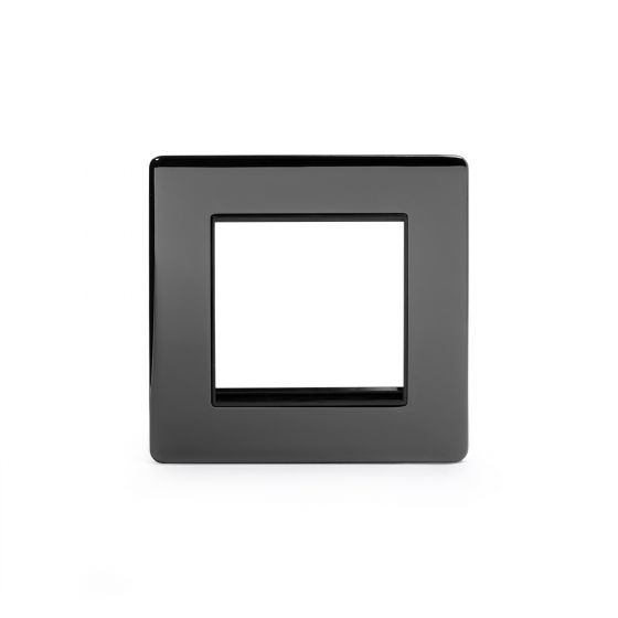 Soho Lighting Black Nickel 2 x25mm EM-Euro Module Faceplate