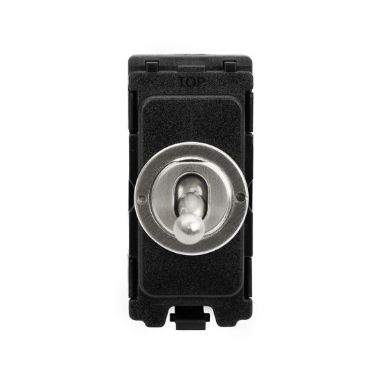 Soho Lighting Brushed Chrome 20A 1 Way Retractive CM-Grid Toggle Switch Module