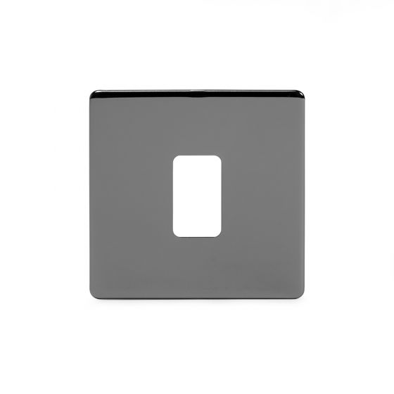 Soho Lighting Black Nickel 1 Gang Grid Plate Screwless