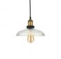 Romilly Dome Etched Glass French Style Bedroom Pendant Light - Soho Lighting