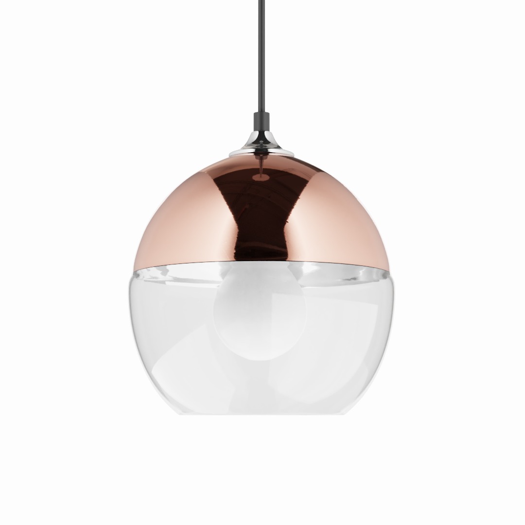 Glass Ball Ceiling Light Cambridge Rose Gold Glass Sphere Pendant Light Elesi