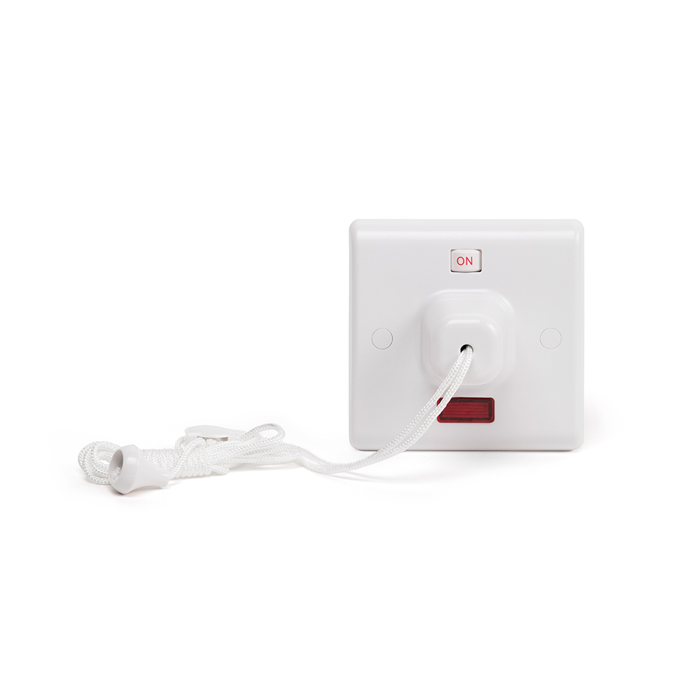 Lieber Ceiling pull cord Shower Switch 45A Double Pole with Neon