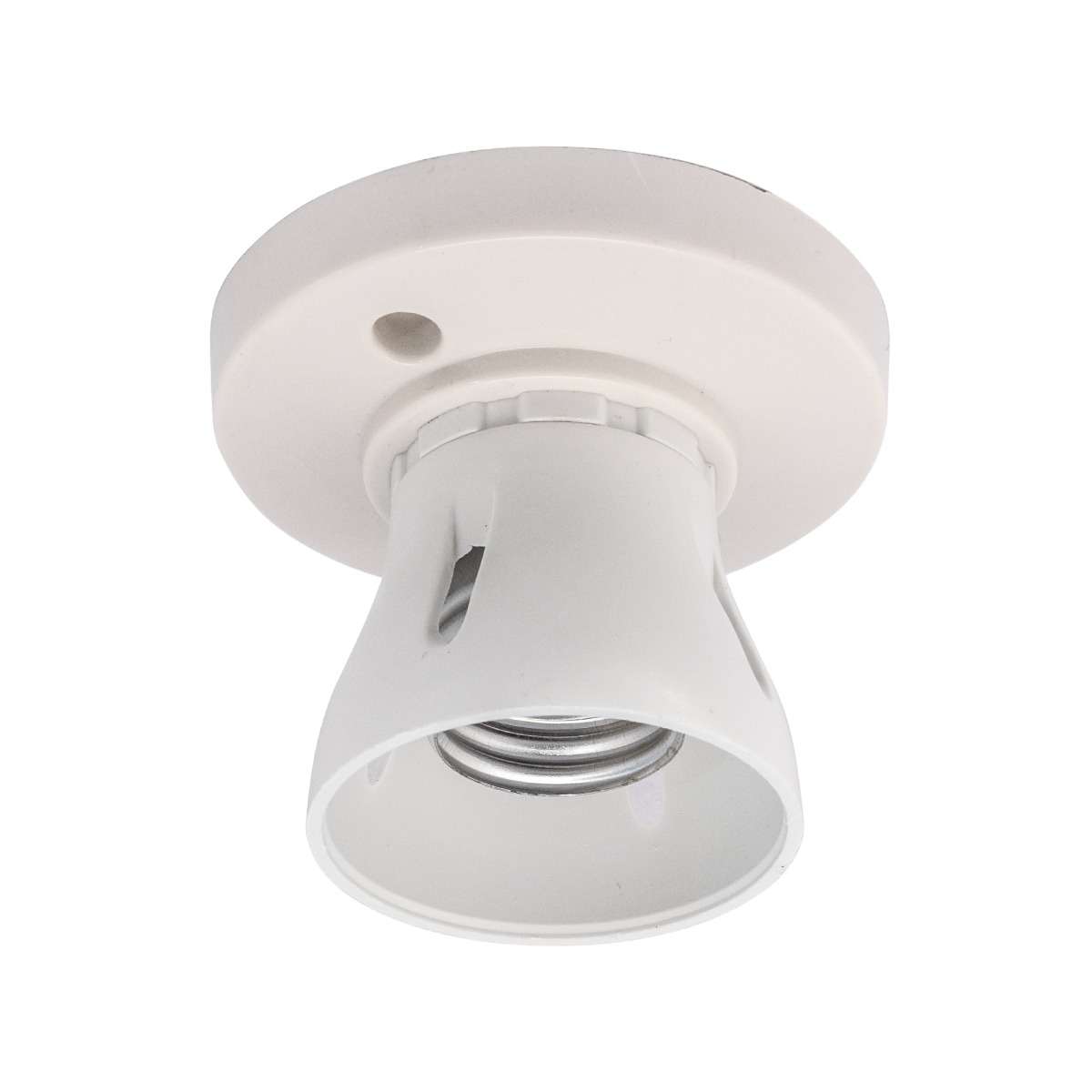 Lieber White Batten Lampholder Skirt E27 Cap Size Fitting