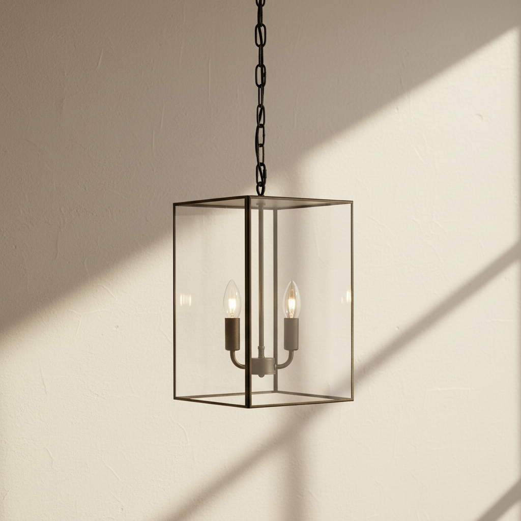 Soho Lighting Langdon Lantern Pendant Light Small Blackened Brass