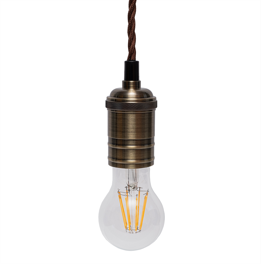 Antique brass bulb holder discount