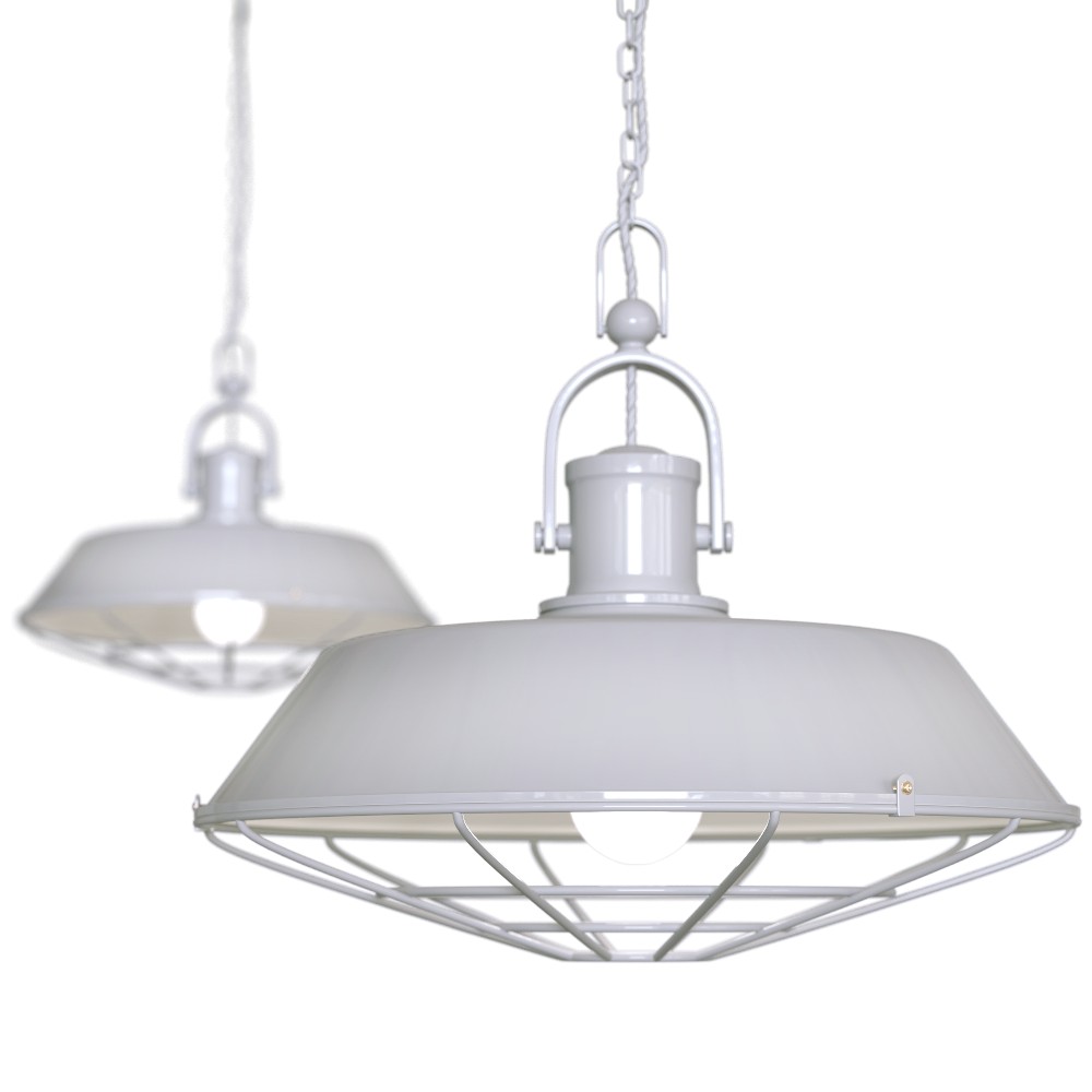 Grey Haze Caged Industrial Kitchen Island Kitchen Island Pendant Light - Brewer Cage  - Elesi