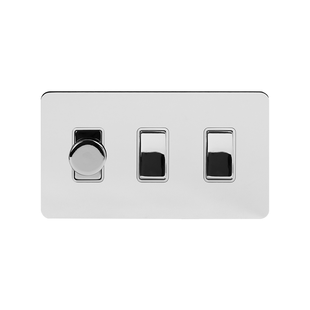 Polished chrome light switch sale