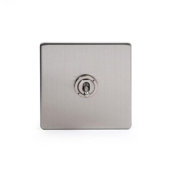 Brushed Chrome Toggle Switch