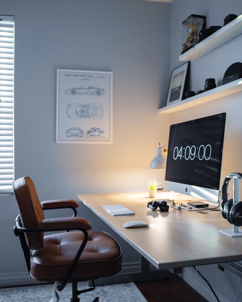 how to light your home office