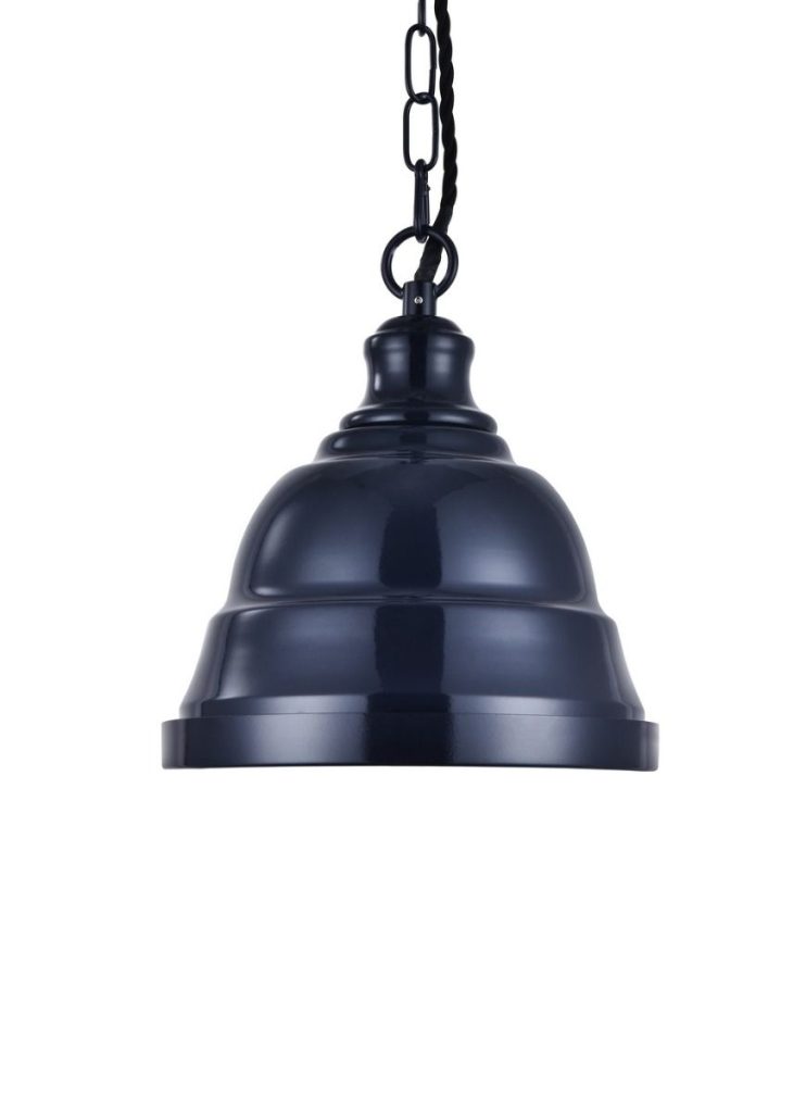 navy blue pendant light