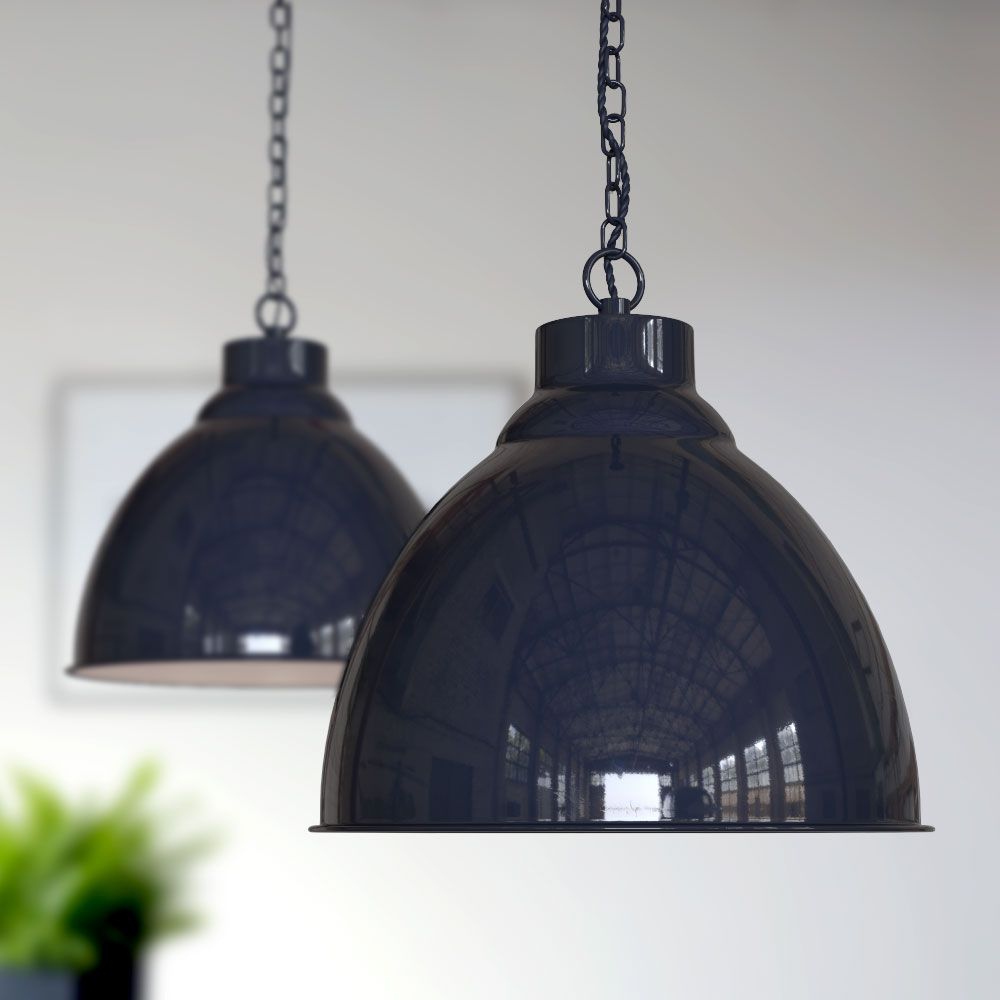 navy blue pendant light ideas