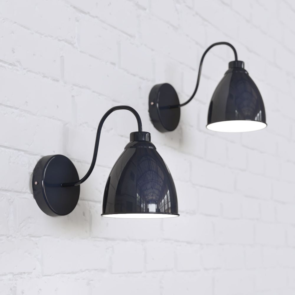 navy blue wall light