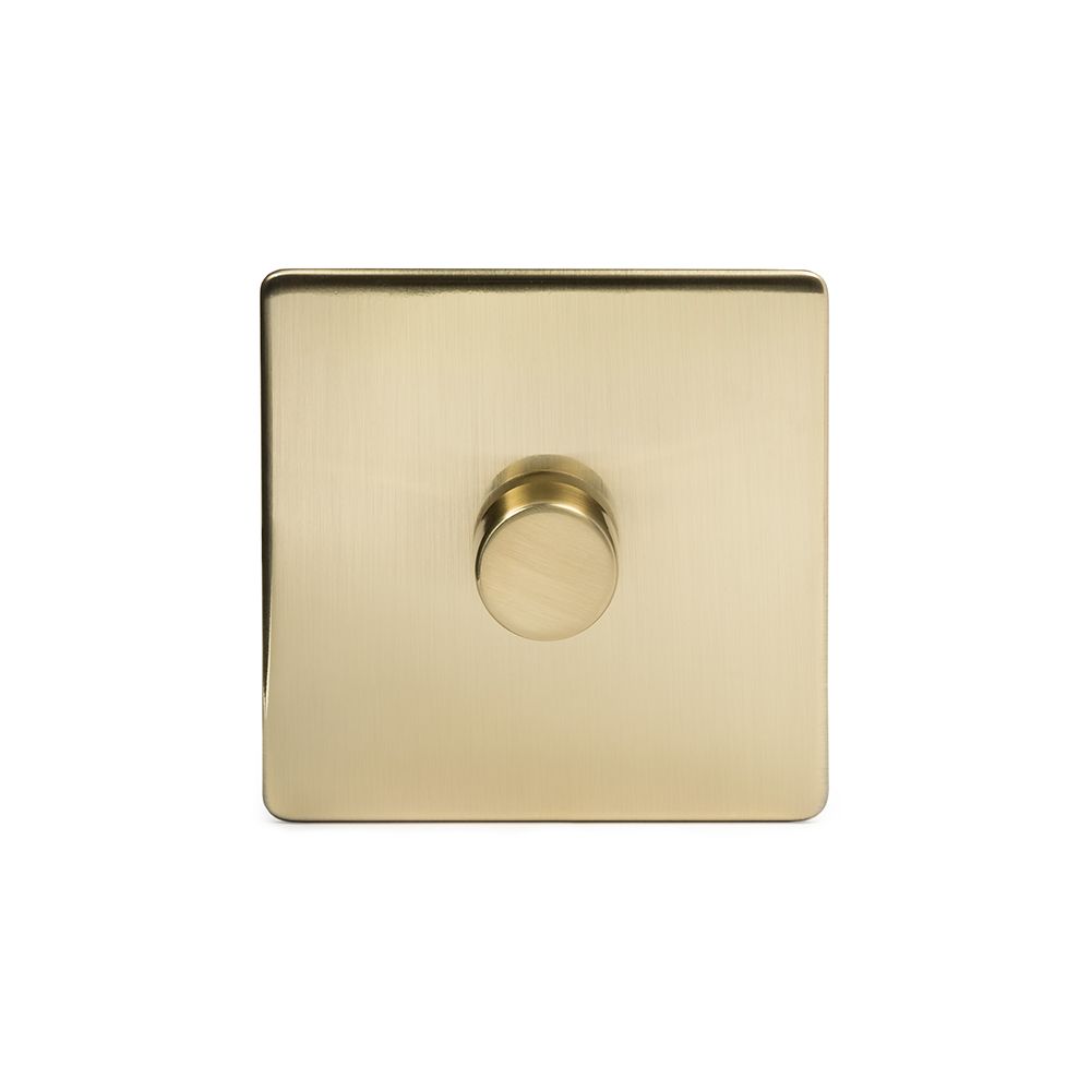 brushed brass dimmer light switch